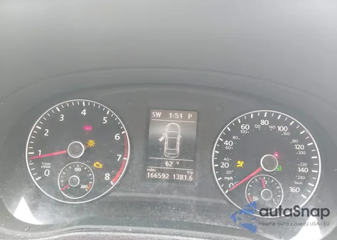 2012 Volkswagen Passat 2.5L Se из США, поврежденный, VIN 1VWBP7A37CC108539